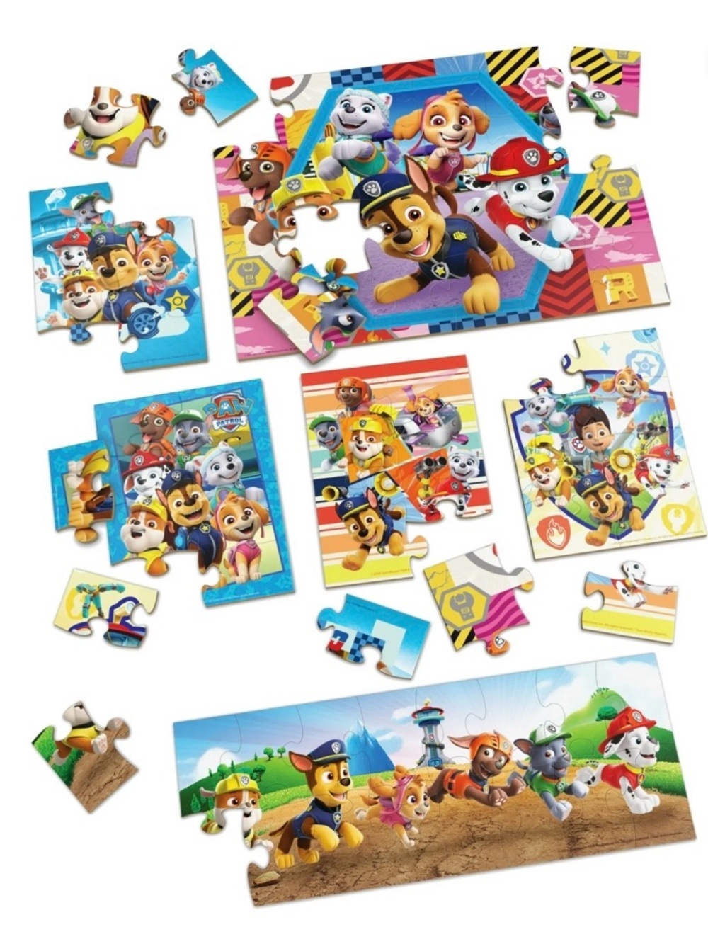 PAW Patrol, 6 Jigsaw Puzzles in Wooden Storage Box, Ages 3+ - Picture 3 of 10